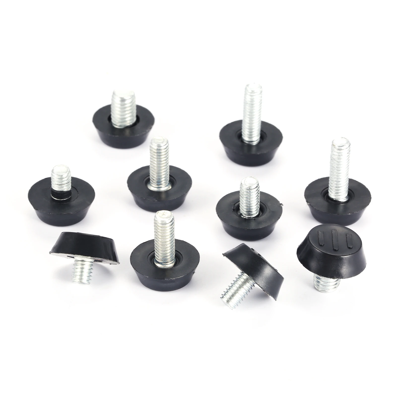

10pcs/set Furniture Leveling Feet Adjustable Diameter M8/M6*7-11mm Thread Screw Balance Rack Sofa Table Leg Chair Pad Anti-slip