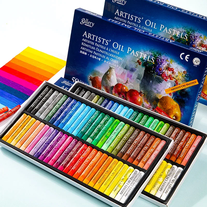 12/25/48Colors Oil Pastel for Artist Graffiti Soft Pastel Painting Drawing Pen School Stationery Art Supplies Soft Crayon Set