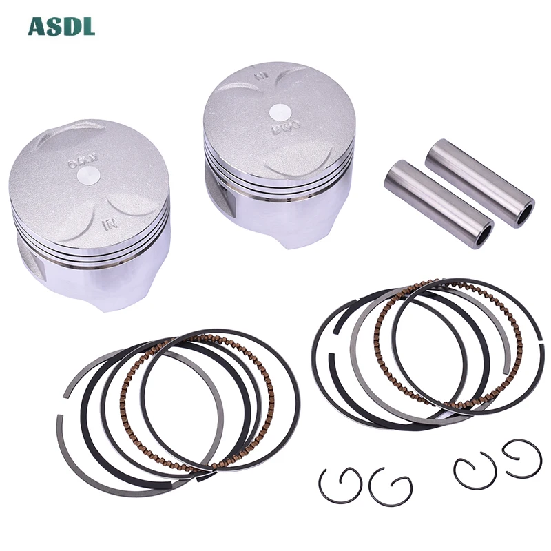 

64.25mm Pin 15mm Motorcycle Engine Piston and Ring Kit For HONDA Steed 400 BROS 400 +25 Oversize 0.25 +0.25mm Two sets
