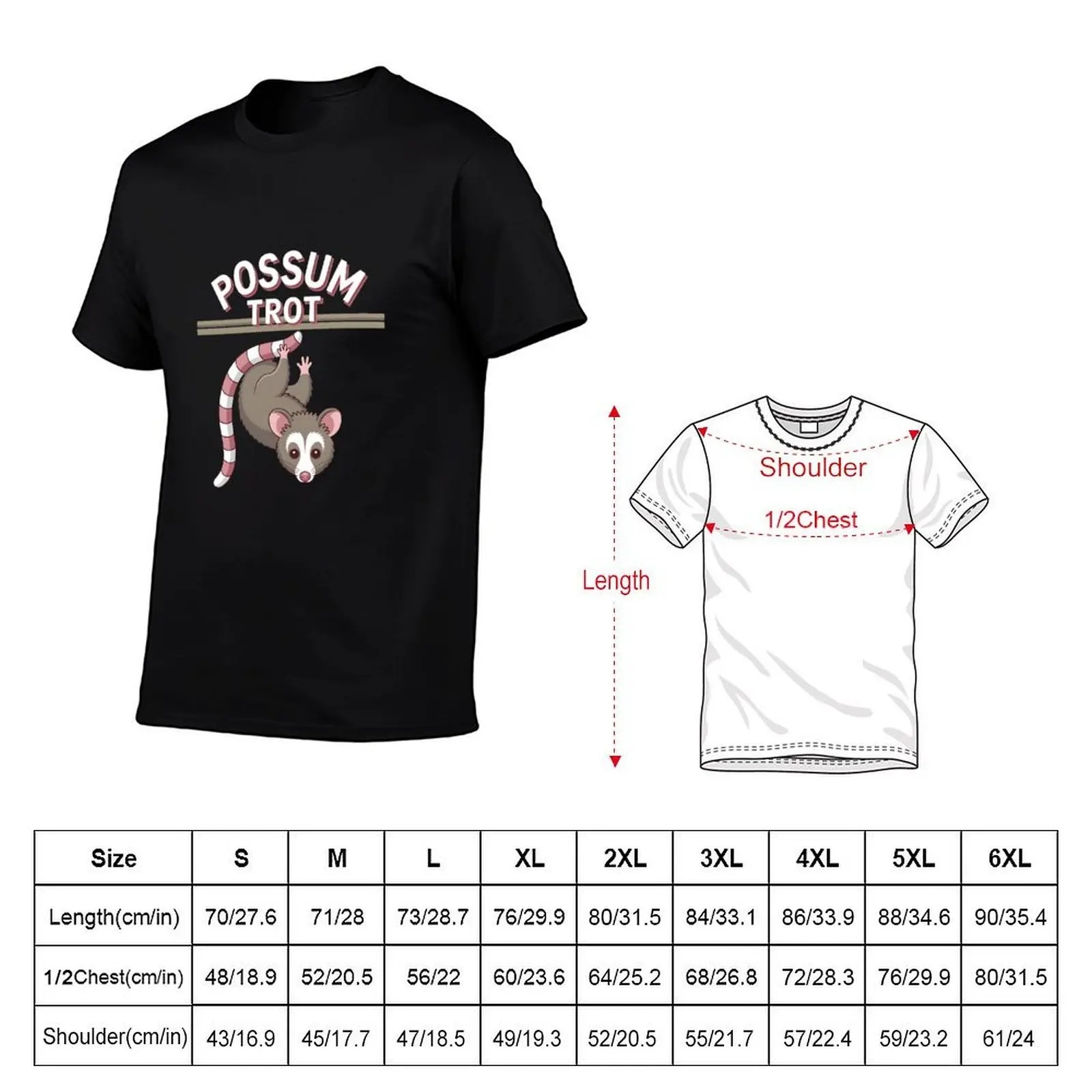 Фото Футболка Possum Trot, повседневная футболка большого размера №2