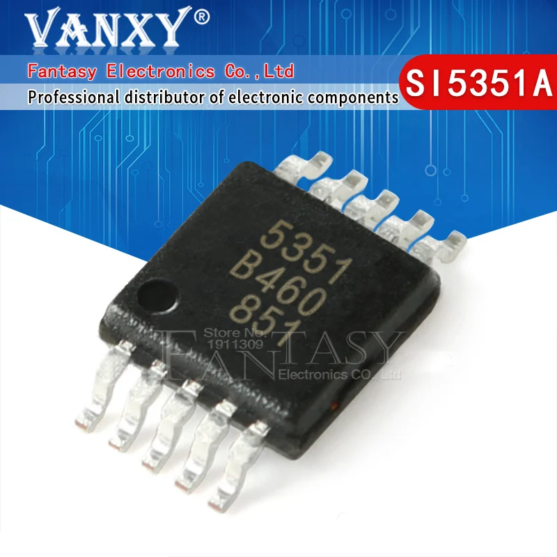 5 шт. SI5351A MSOP-10 SI5351 MSOP10 SI5351A-B-GTR MSOP 5351 SMD SI5351A-B-GT