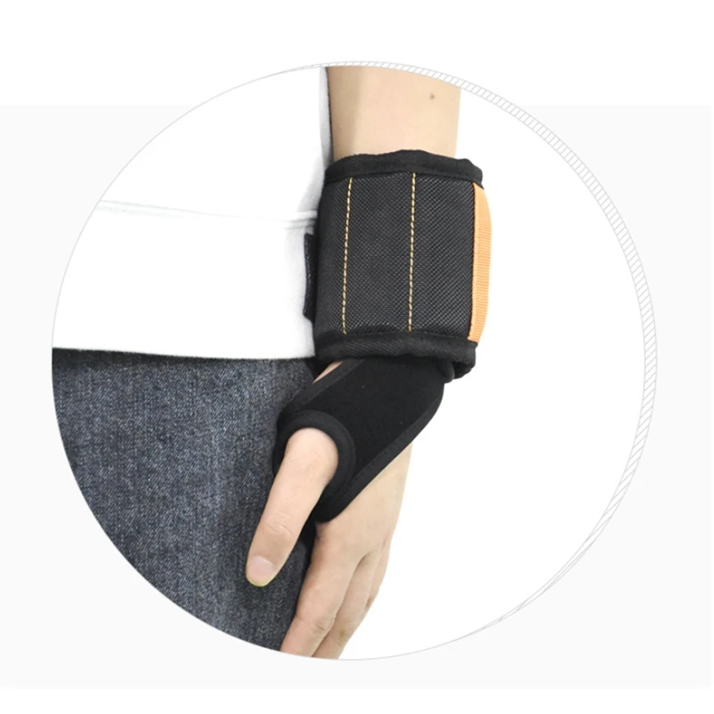 Черный браслет для удержания винтов 15 шт. сильный магнит Panger Men DIY Handyman плотник