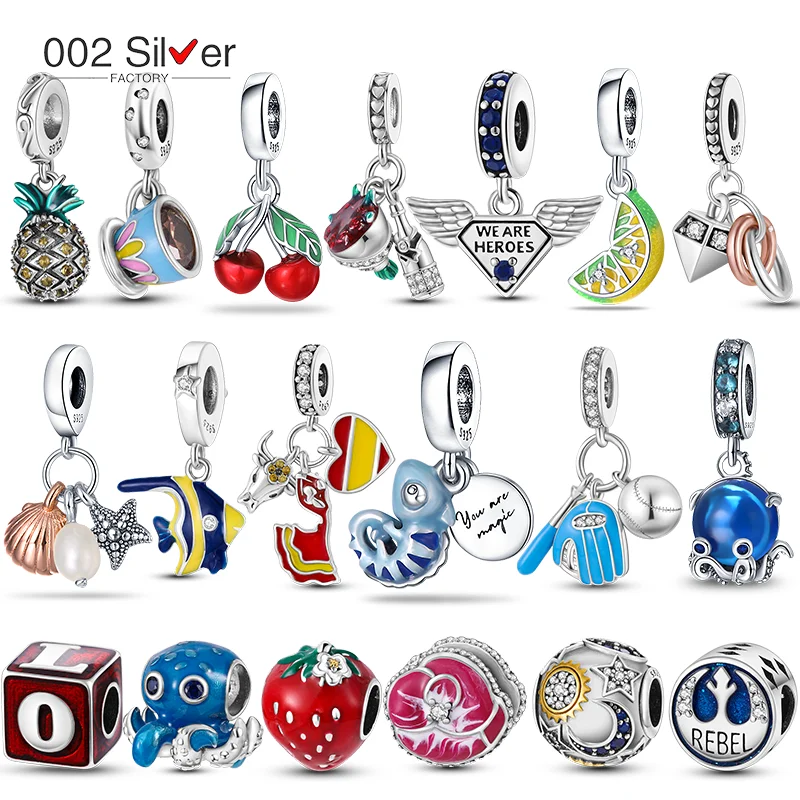 Новинка 2021 серебряные шармы-бусины Февраль любви подходят для оригинального