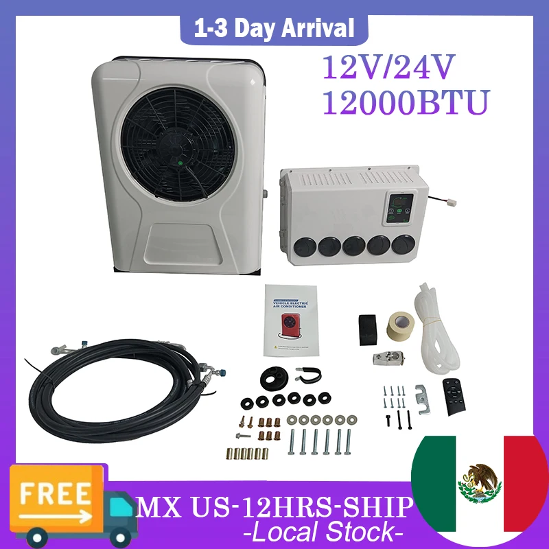 Охлаждающий электромобиль Treeligo разделенный кондиционер 12 В парковочный 24 для