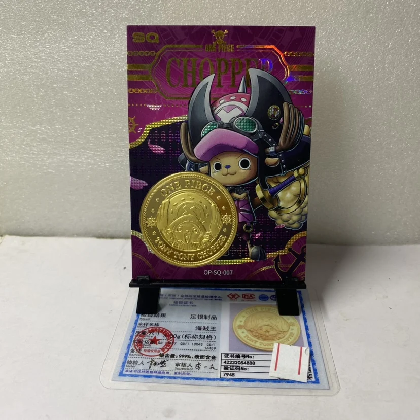 Аниме ONE PIECE SQ series Tony Chopper Monkey D. Луффи Брук монета коллекция карточки