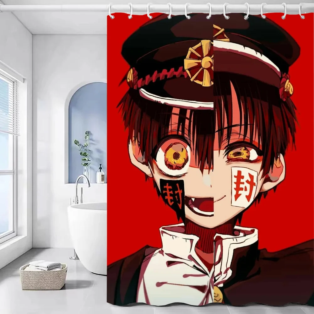 Современный стиль H-Hanako Kun занавеска для ванны водонепроницаемая устойчивая к