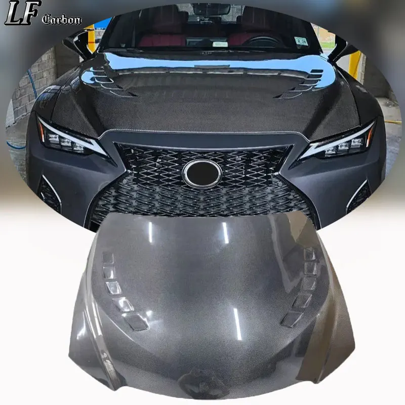Фото Капот из углеродного волокна для Lexus IS 2022-2024 годов выпуска, капот для тюнинга IS200 250 300 f Sport. №1