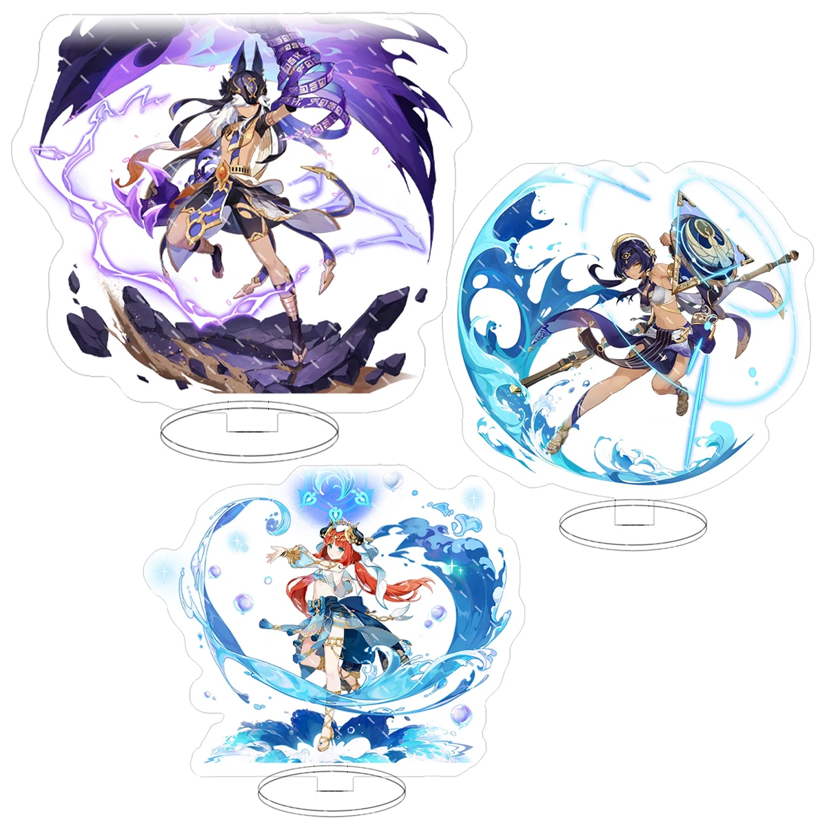 

Genshin Impact Stand Acrylic Anime Game Figure Nilou Candace Cyno Cosplay Model Plate Desk Decor Fans Collection Prop