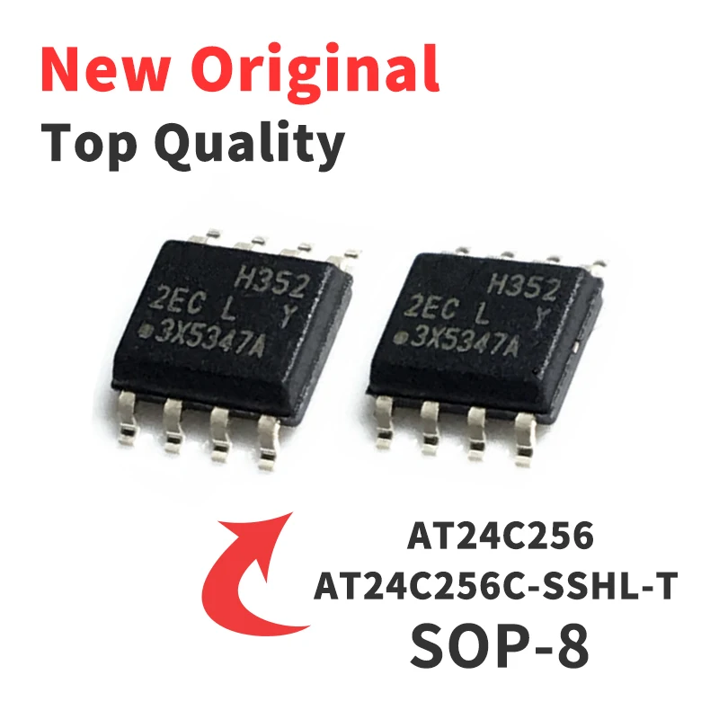 

10PCS AT24C256 AT24C256C-SSHL-T 2ECL SOP-8 SMD 8-pin Chip IC Brand New Original