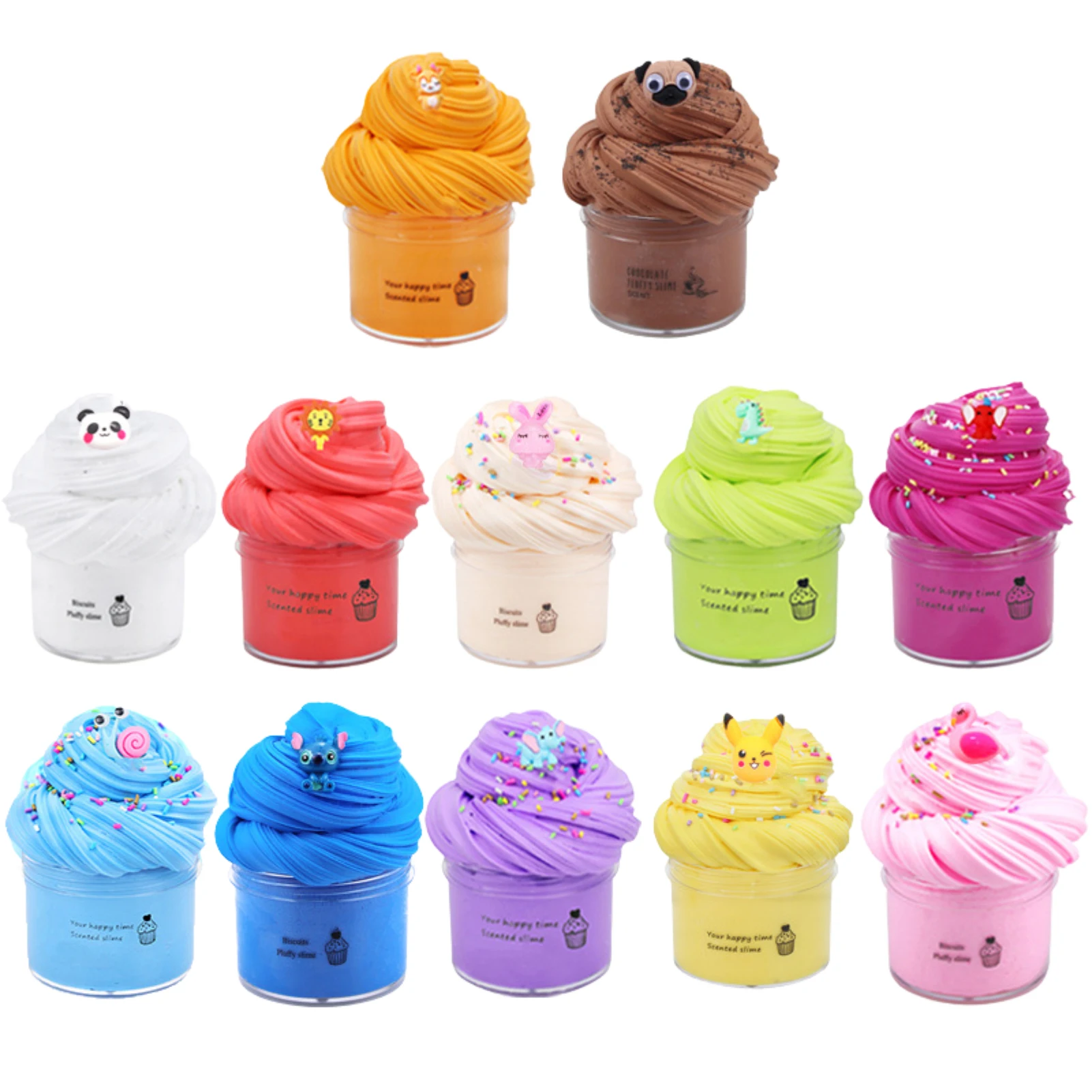 

Fruit Butter Fluffy Glue Charms For Additives Clay Supplies Plasticine S Kit Chocolate Modelling Toy For Kids