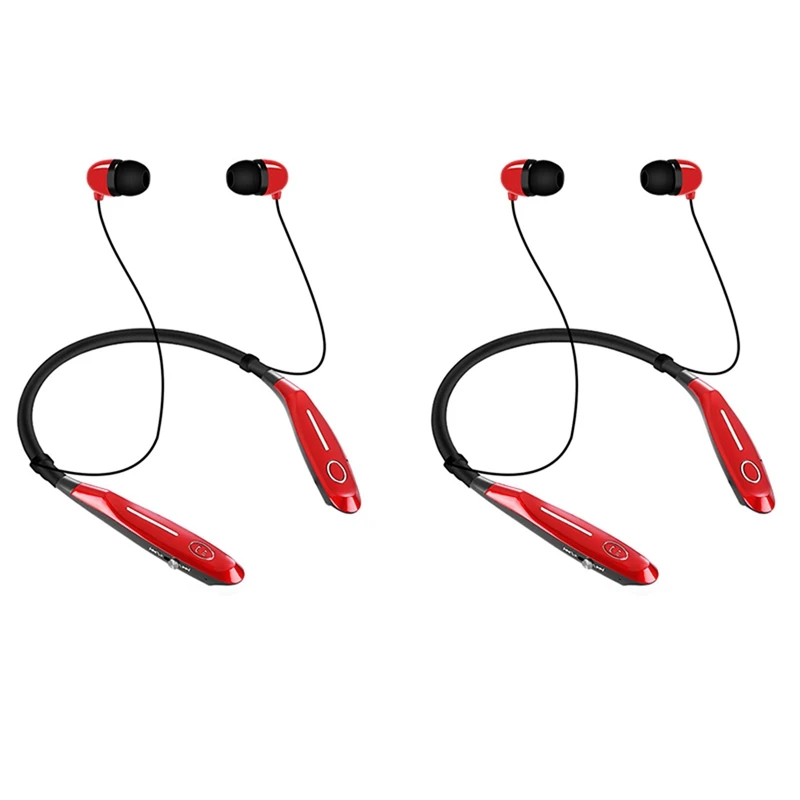 

2X HBS900S Bluetooth Earphone Wireless Earphones V5.0 Running Sports Bass Sound Cordless Headphone