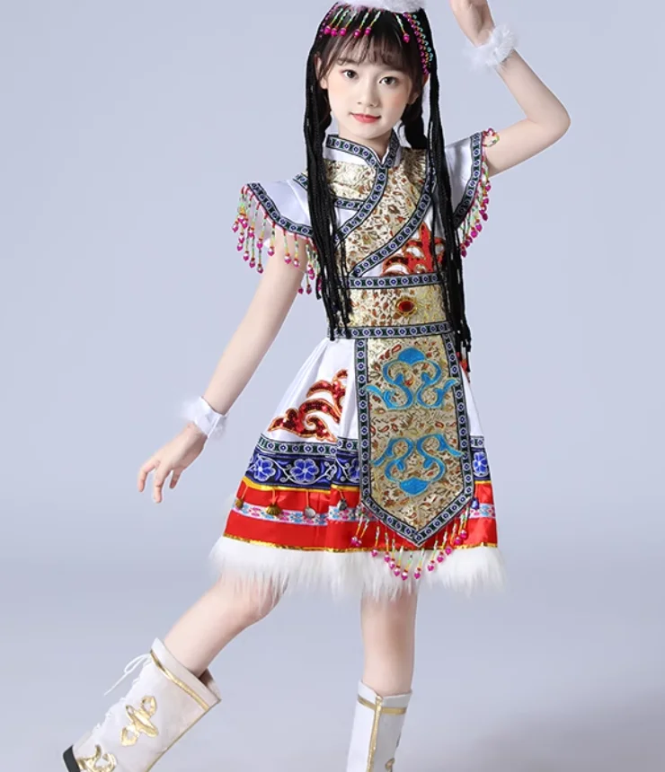 Китайский тибетский костюм для танцев и представлений