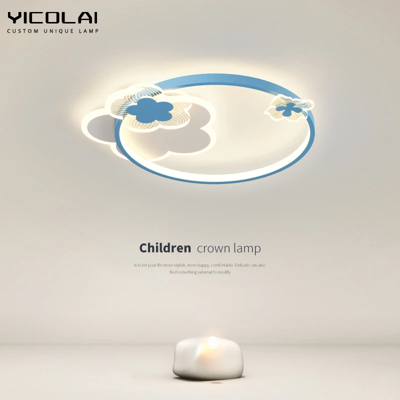 

Nordic Modern LED Chandeliers Personality Warm And Romantic Lamps Simple Round New Children's Lamps With Cartoon Lights Fixtures
