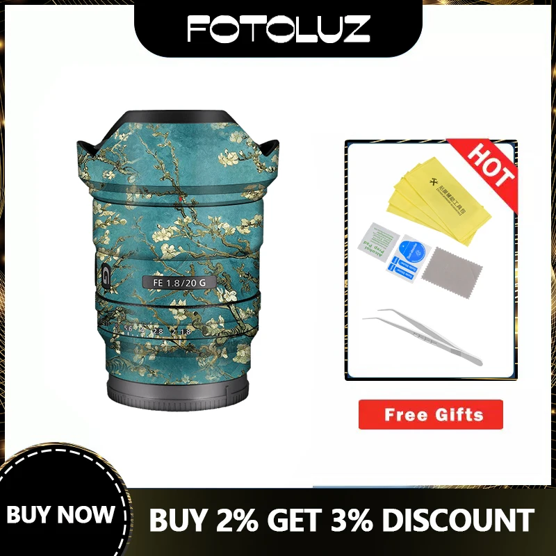 

Wrap Skin for SONY FE20mm f1.8 Fashion Classic Lens Skin FE20mm f1.8 Camera Sticker Anti-scratch Protector Film Cover Decal