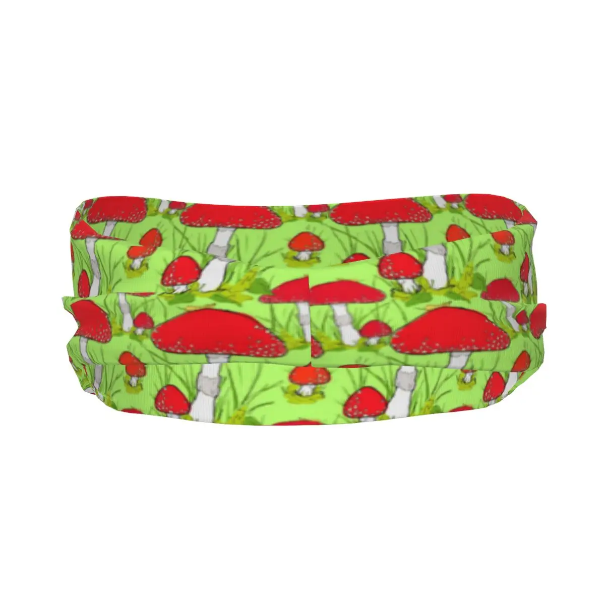 Спортивная повязка на голову портативная для волос с красными агарическими