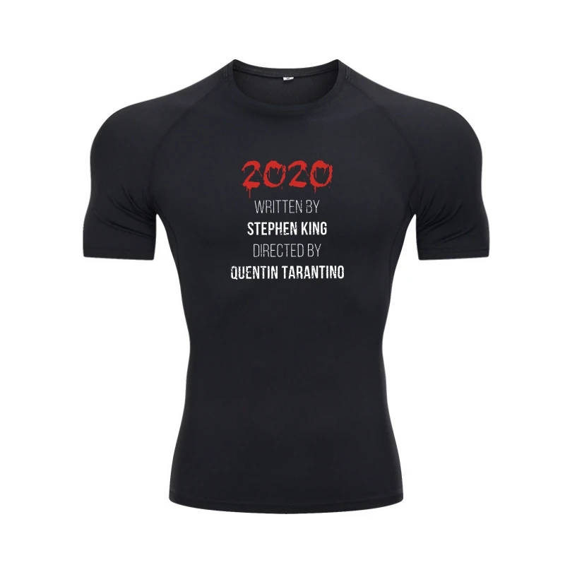 

Мужская футболка с рисунком из фильма «ужас 2020», с надписью «Stephen King», потрясающая футболка, футболка с коротким рукавом и круглым вырезом, одежда с графическим принтом из чистого хлопка