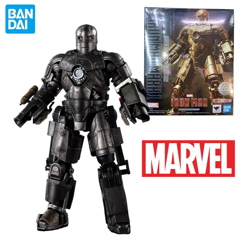 

Original Bandai S.H.Figuarts Marvel Comics Iron Man MK1 Action Figure Model Collectibles Toys Anime Doll Toys for Children Gift