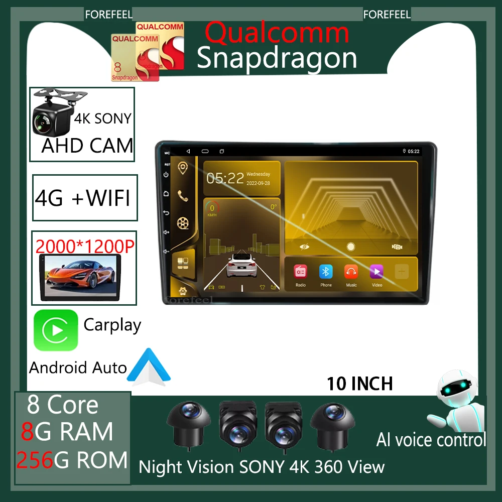 

Автомобильный мультимедийный плеер Qualcomm Android 12 для Citroen C5 2013-2016 с радио и экраном, GPS-навигацией, высокопроизводительным процессором QLED, HDR