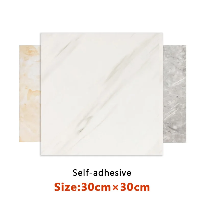 

30cmx30cm Marble Wall Stickers PVC Self Adhesive Waterproof Wallpaper Living Room Bedroom Bathroom Floor Background Wall Decor