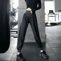 womens sports pants loose trousers jogging fitness pants lantern quick dry high waist yoga dance pants