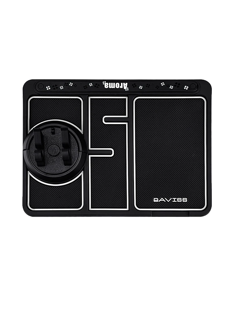 

Car Dashboard Anti-Slip Pad 4 In 1multi-purpose PVC Car Dash Grip Pad For Cell Phone Keychains Car Aromatherapy Stand