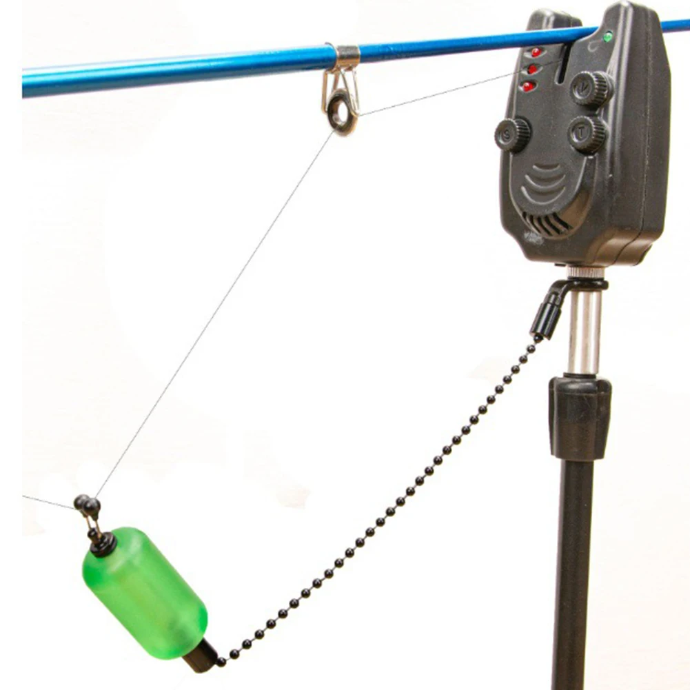 

1pc Fishing Bite Alarm Steel Chain High Sensitive Fishing Bite Indicator Electronic Bites Alarm Pesca Bule / Red / Green
