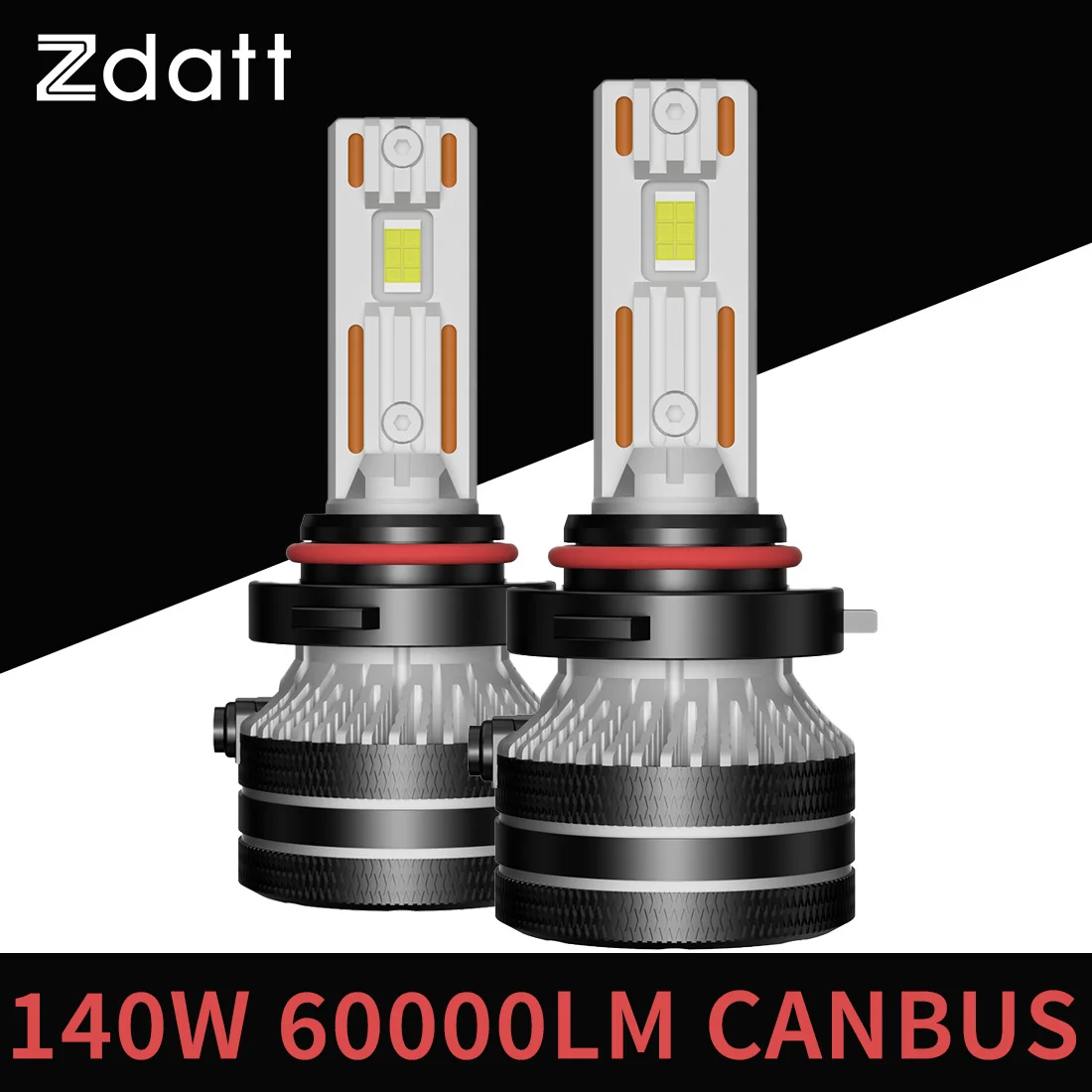 Светодиодные Мощные лампы Zdatt H7 led лампы H4 Canbus H8 H11 H1 HB3 9005 HB4 9006 9012 Hir2, светодиодные лампы 6000K 140W 12 В