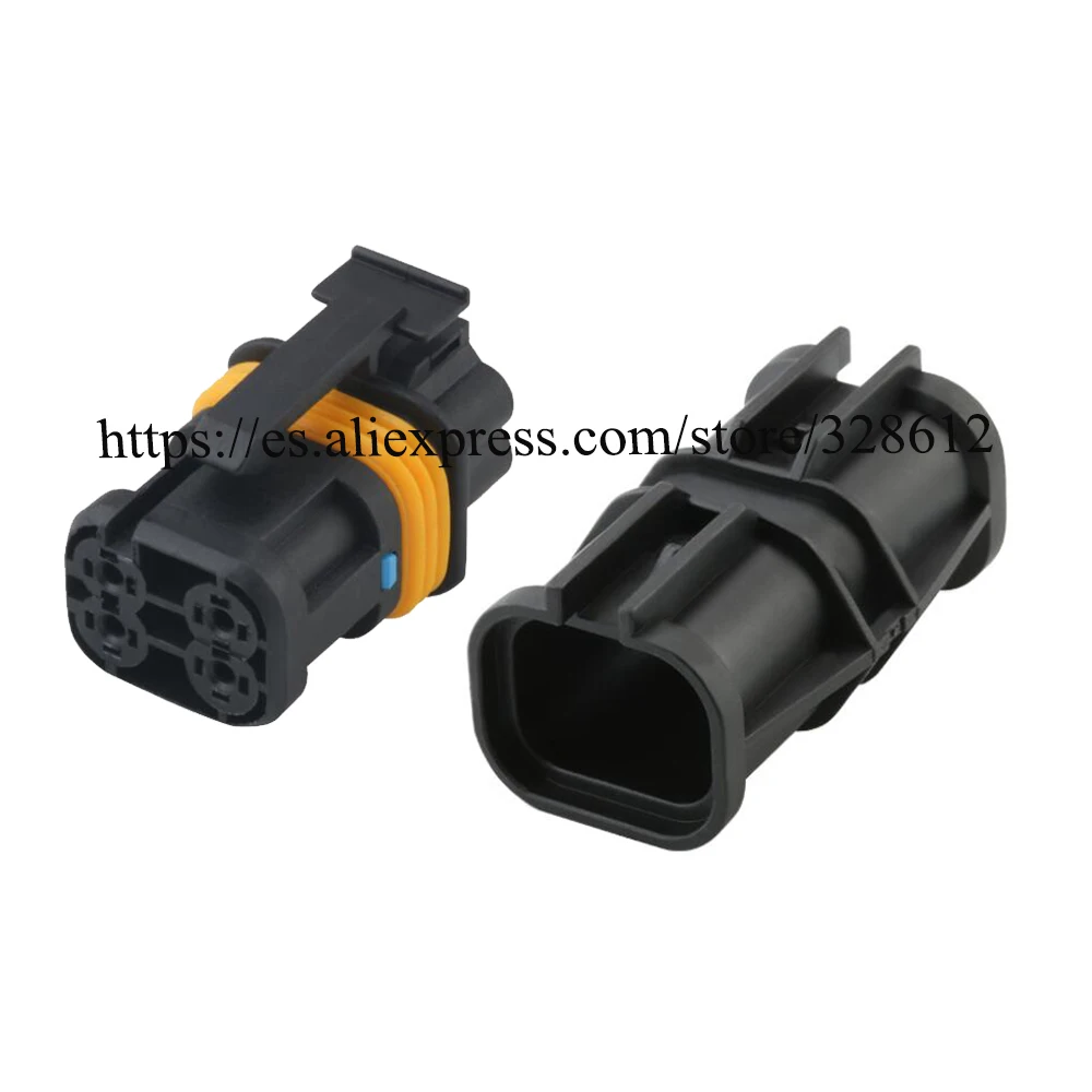 

100 компл. DJ7048A-1.5-11/21 автомобильный провод, гнездовой штекер, 4-контактный разъем, автомобильный водонепроницаемый разъем, включает клеммы, уплотнение