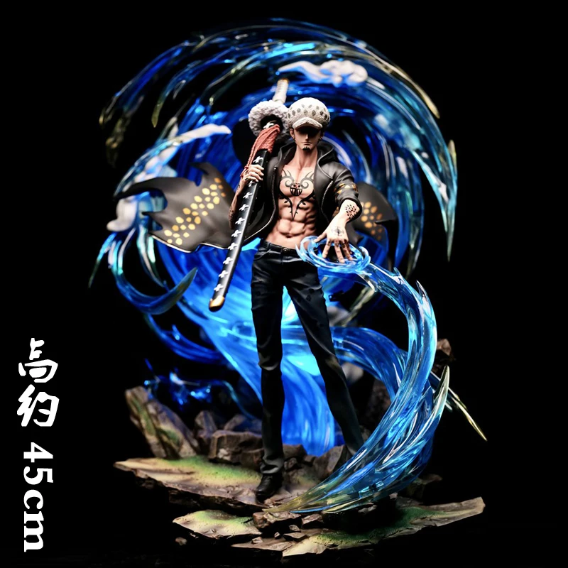 

One Piece hand-held phantom Luo gk Trafalgaro death doctor super huge luminous model ornament statue