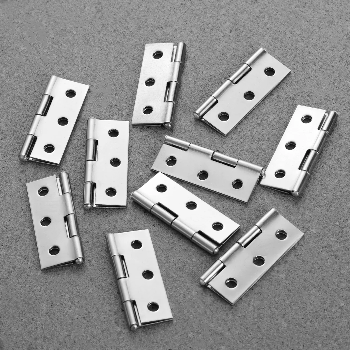 

30PCS Stainless Steel 2 Inch Hinge Loose- leaf Mute Flat Hinge Portable Thickened Closet Door Hinge for Door and Window