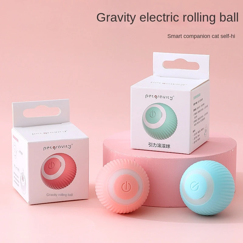 

Smart Cat Toys Automatic Rolling Ball Electric Cat Toys Interactive for Cats Training Self-moving Kitten Toys Pet Accessories