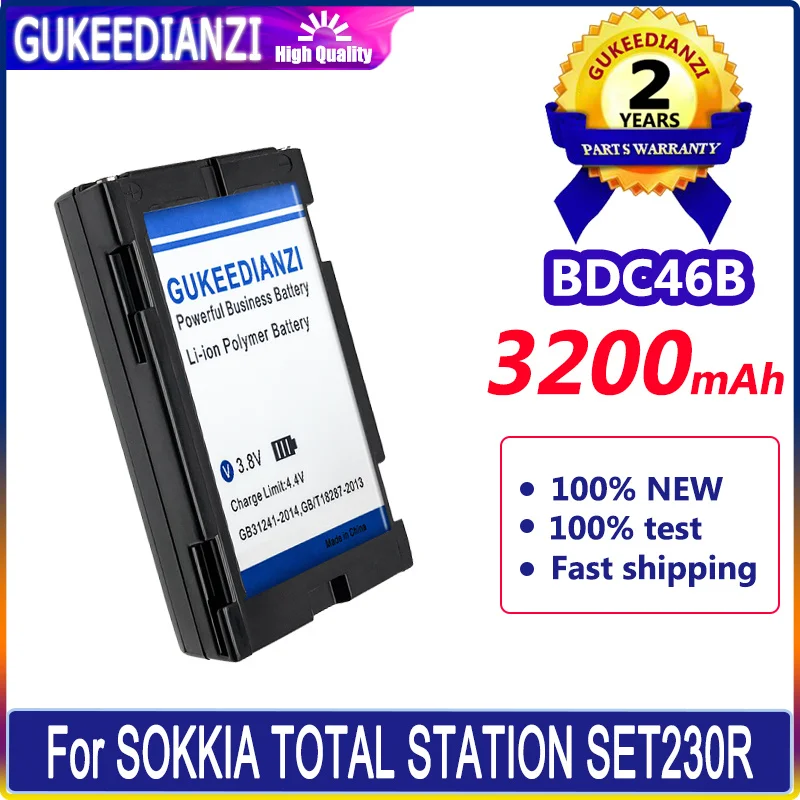 Аккумулятор GUKEEDIANZI BDC46B 3200mAh для SOKKIA TOTAL STATION SET330 SET530 SET230R SET630 SET300 цифровая батарея