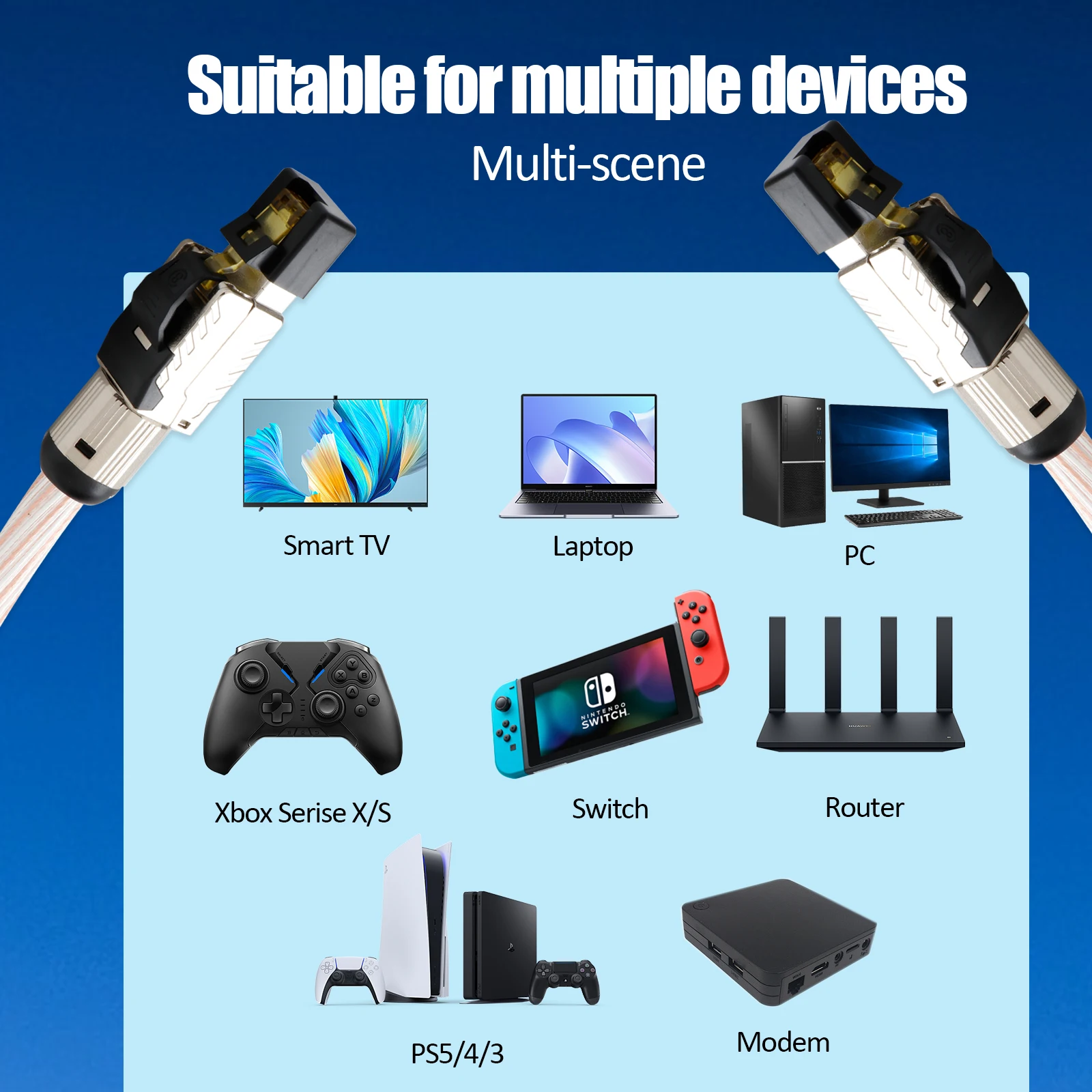 Медный кабель Cat8 HiFi OCC