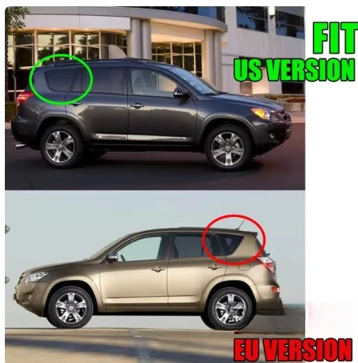 Фото 2 шт. резиновая наружная часть передних окон для Toyota RAV4 2009-2013, защитная стеклянная уплотнительная лента для RAV-4, стеклянный внешний ламинат №2