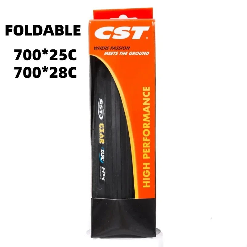 700X25C 700X28C CST C1406 Складная дорожная велосипедная черно-коричневая шина 25-622
