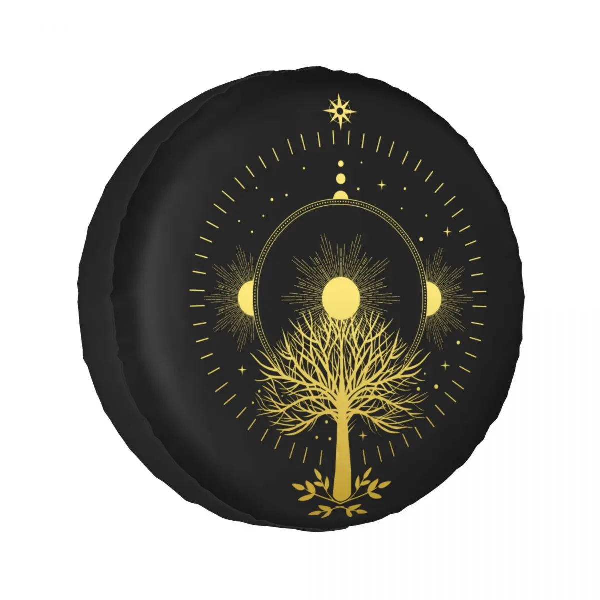 

1pcs Universal Car Spare Tire Covers Case Auto Wheel Tires Sacred Tree Vehicle Tyre Waterproof Polyester Bag