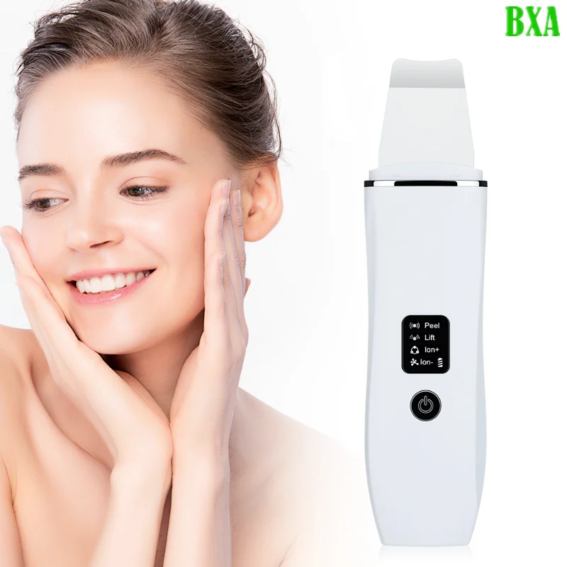 

C3 EMS Ultrasonic Skin Scrubber Peeling Shovel EMS Microcurrent Ion Acne Blackhead Remover Face Deep Cleansing Facial Lifting