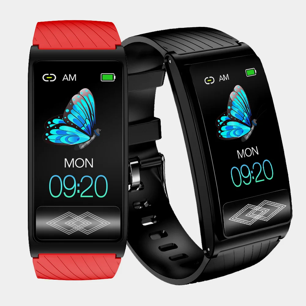 

2023 New ECG Fitness Bracelet Blood Pressure Oxygen Smartband Monitoring Health Smartwatch IP67 Waterproof Watch for Women Man