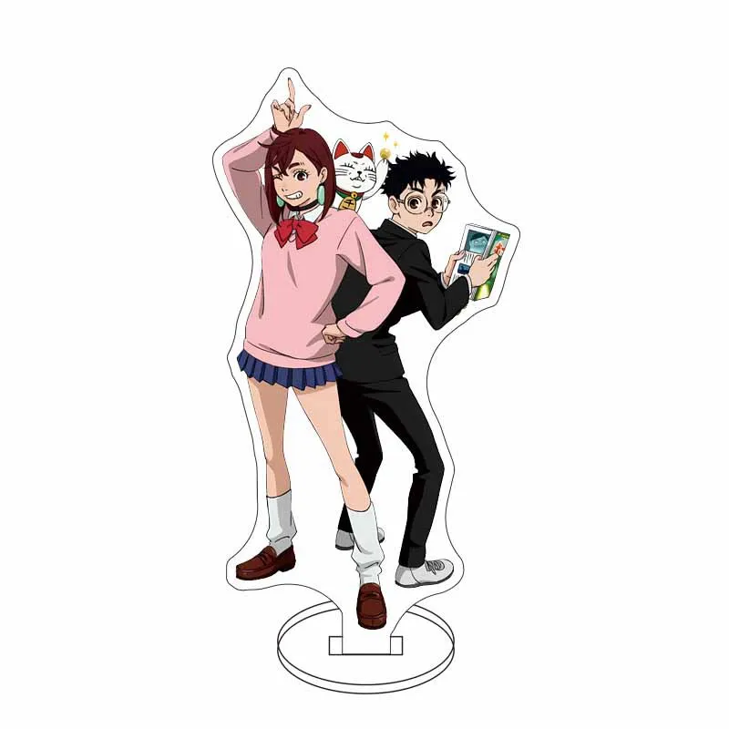 Anime DANDADAN S.h.figuarts Dandadan Ayase Momo Takakura Ken Action Acrylic Stand Model 15CM Gifts for Fans