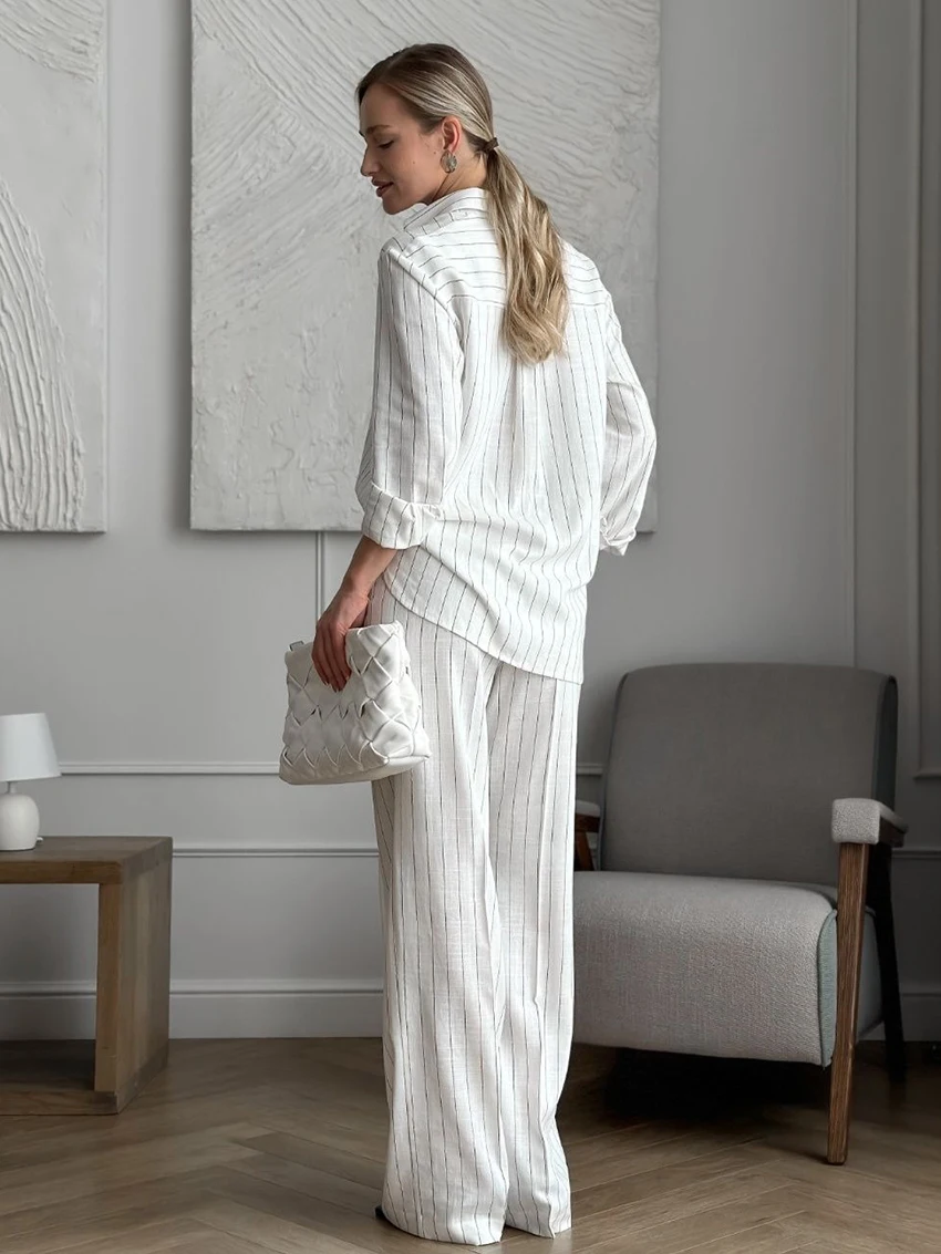 Женский пижамный комплект из рубашки с длинным рукавом и брюк S/M/L цвет в