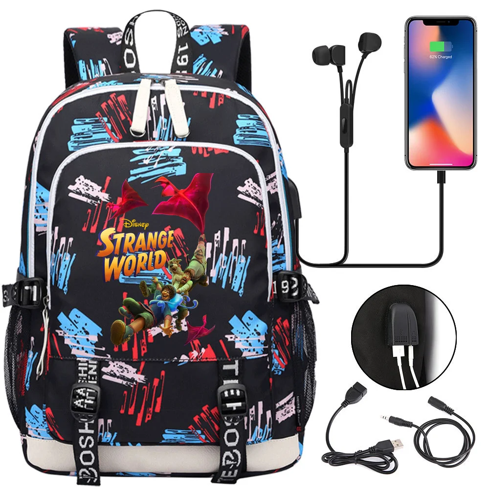 

Популярные школьные ранцы Disney для подростков, рюкзак для ноутбука с USB-зарядкой для мальчиков и девочек, дорожная сумка для учебников