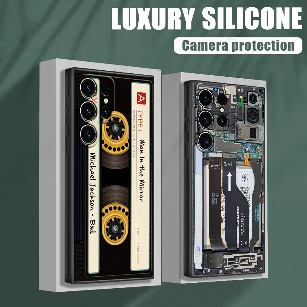 Чехол для телефона Samsung Galaxy S24 Ultra чехол S23 S21 S20 FE S22 9 Plus Note 20 10 силиконовый