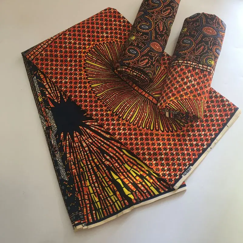 

2022 New Guaranteed Veritable African Real Wax Prints Fabric 100% Cotton Batik Nigeria Women Style Ankara Wax Fabric Soft Pagne