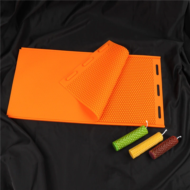 

Beekeeping Silicone Beeswax Honeycomb Mold Flexible Wax For Machine Foundation Sheets Press Embosser Wax For Bees Beekeeper New