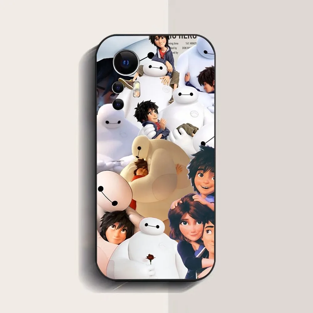 Big Hero 6 Baymax Phone Case For Xiaomi 11 Redmi Note 5G 8T 9A 9 10T Note8Pro Note9 12SUltra Black