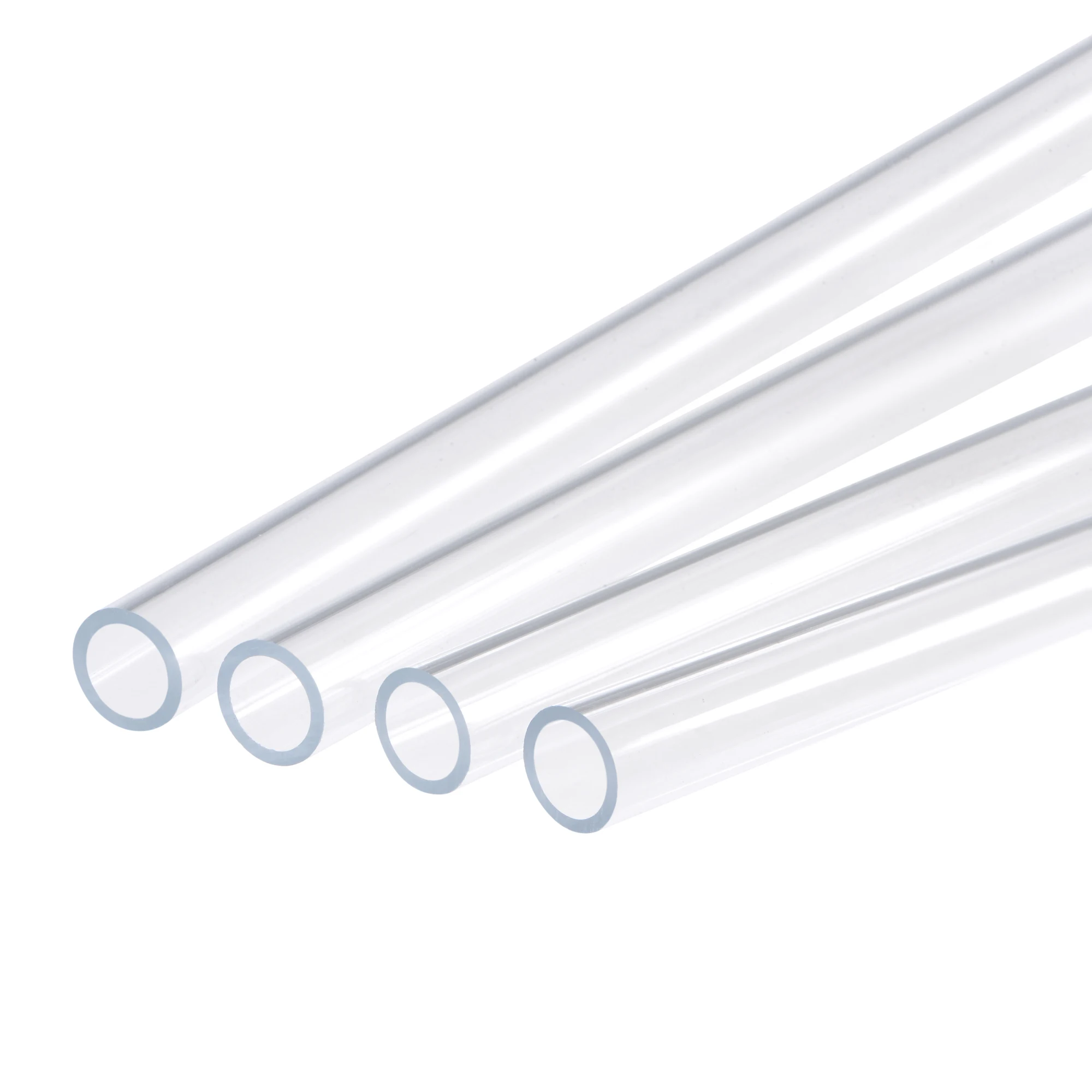 

Uxcell Acrylic Pipe Rigid Round Tube Clear 1/2" ID 5/8" OD 3.3ft High Impact for Lighting, Models, Plumbing, Crafts 4 Packs