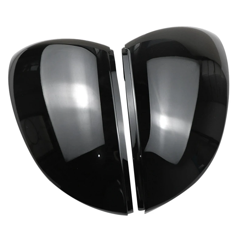 

5H0857537 5H0857538 Black Pair Mirror Cover Rear View Side Mirror Cap Lane Change Side Blind Spot Assist For Golf 8 MK8