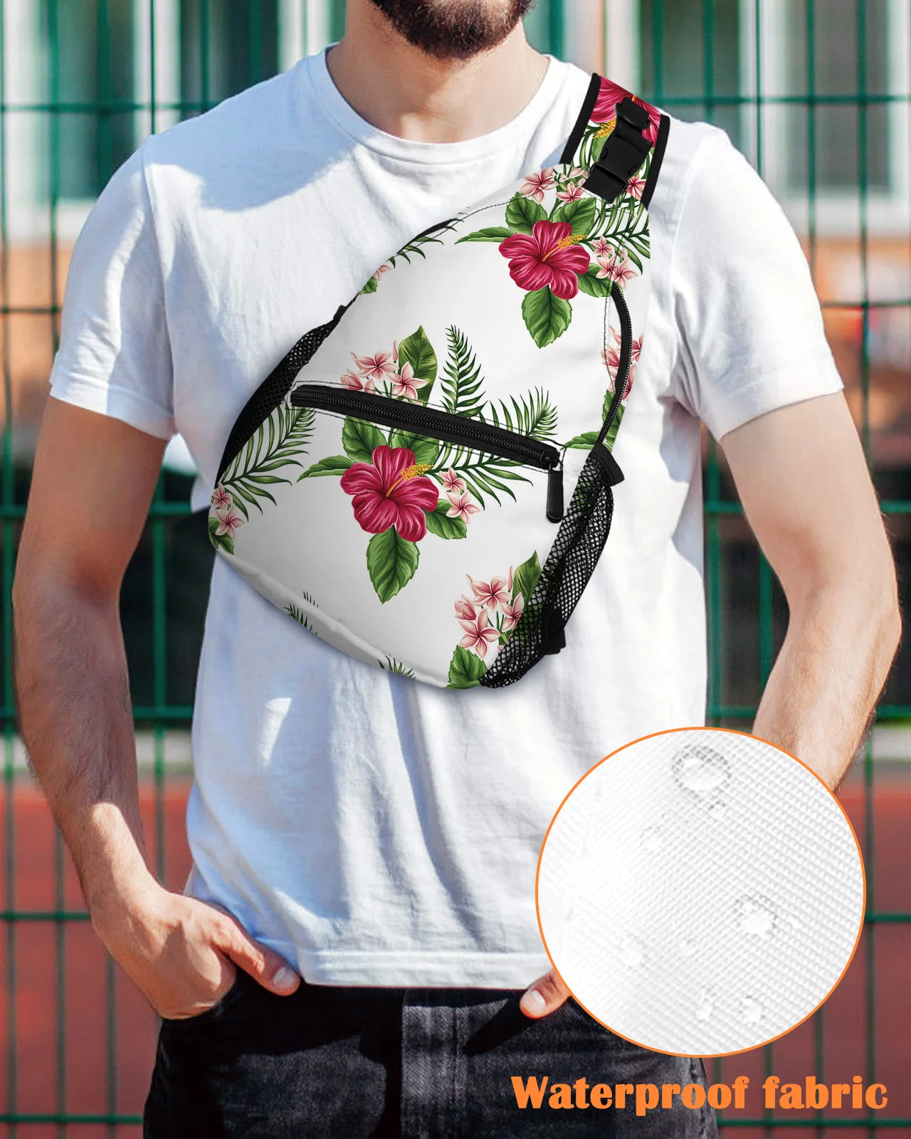 Нагрудная сумка для мужчин и женщин повседневная спортивная водонепроницаемая