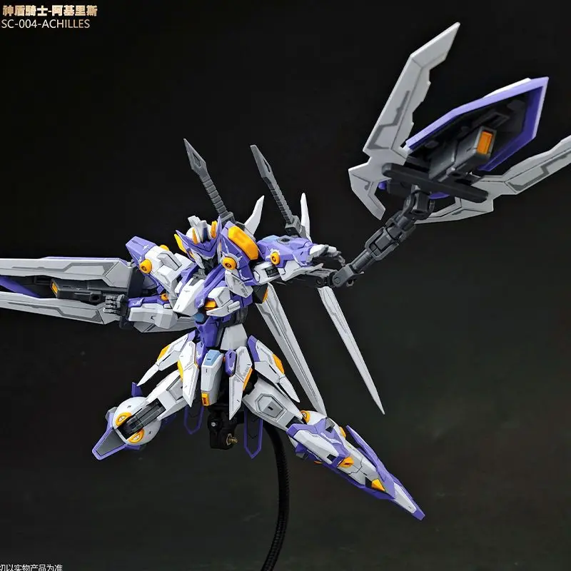 1/144 Snaa Sc-004 Aegis Knight Achilles Фигурка ПВХ Подвижная стоячая модель Комплект Коллекция