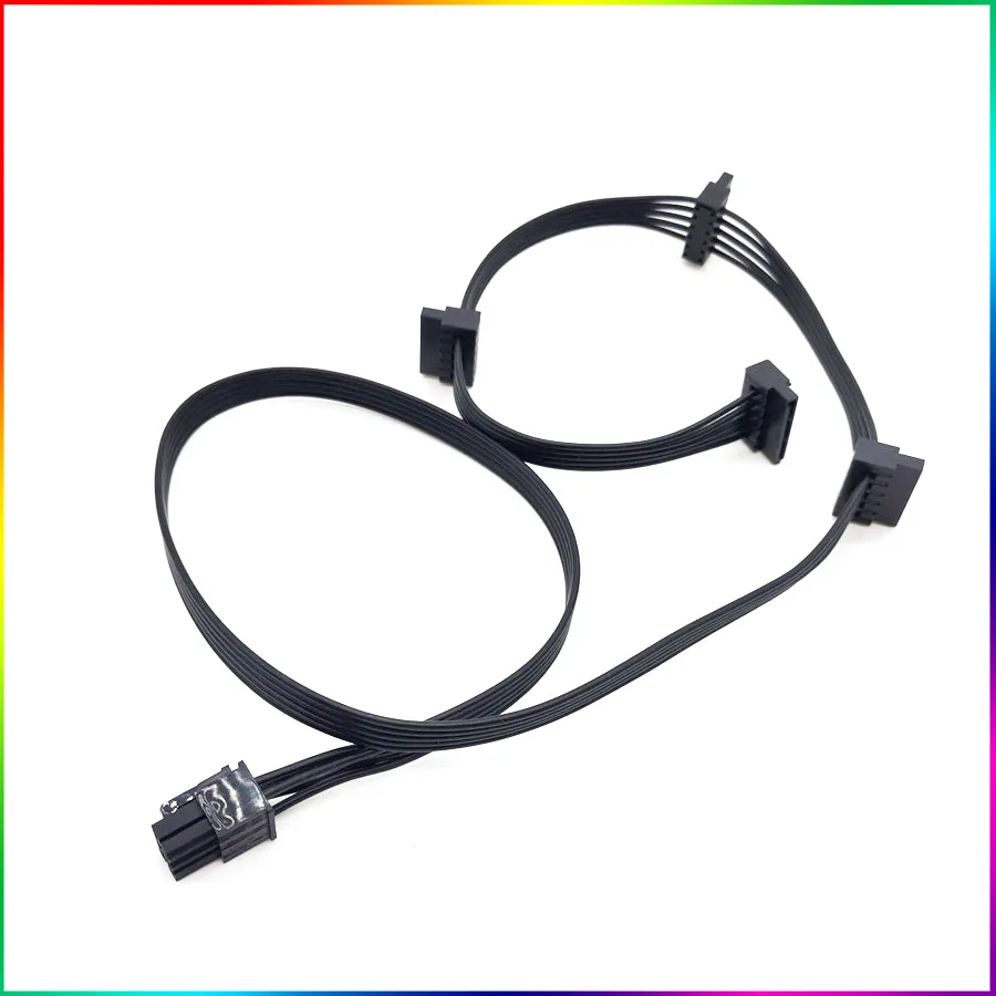 

PCI-E 6Pin 1 to 4 SATA Power Supply Cable for CORSAIR RM1000x RM850x RM750X PSU